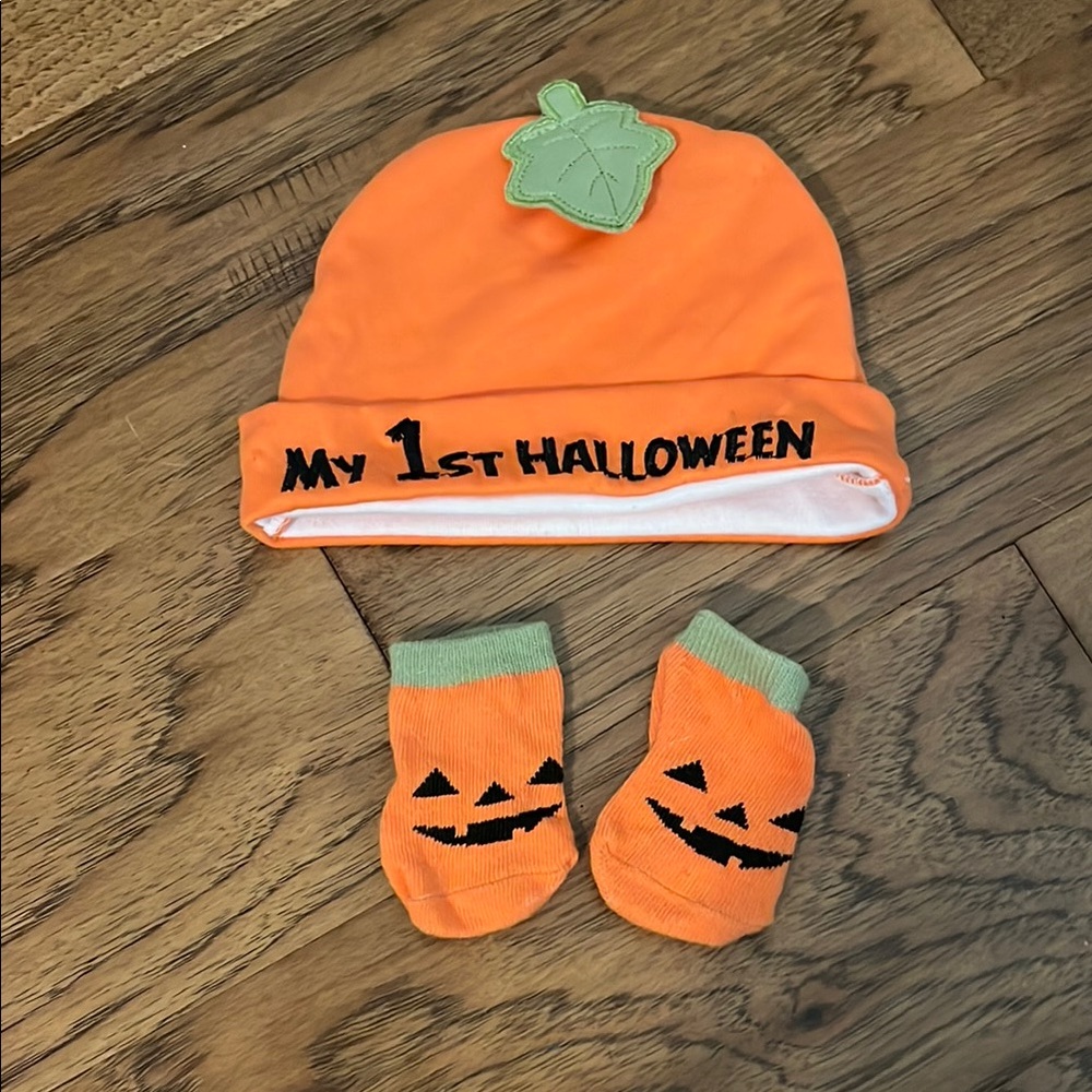 Orange Halloween Pumpkin Costume Set for Kids